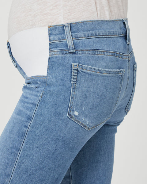 Paige Colette Crop Maternity Flare Jean