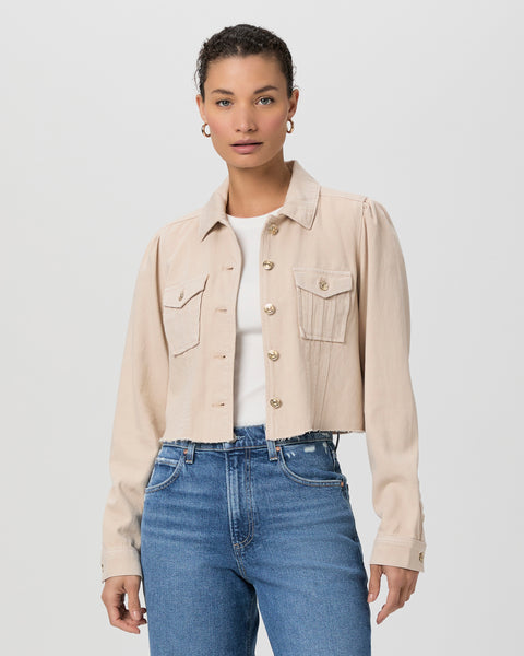 Paige Cropped Pacey Denim Jacket
