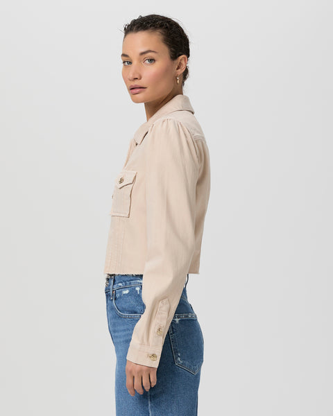 Paige Cropped Pacey Denim Jacket