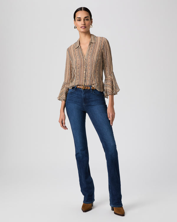 paige High Rise Manhattan Bootcut Jean