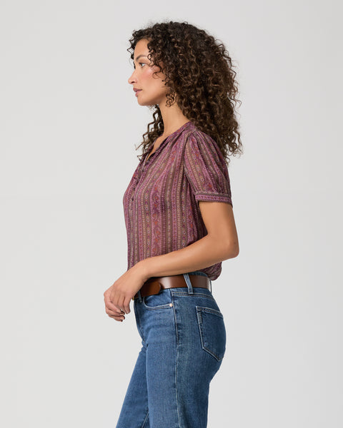 Paige Marsala Blouse
