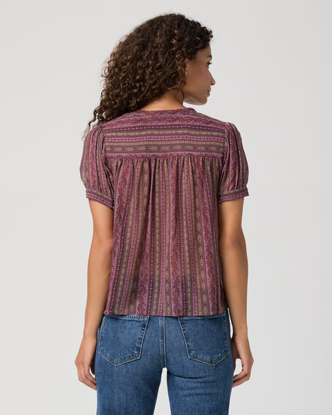 Paige Marsala Blouse