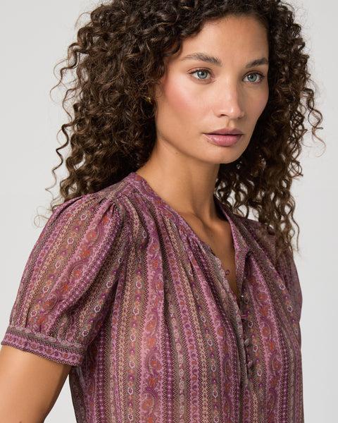 Paige Marsala Blouse