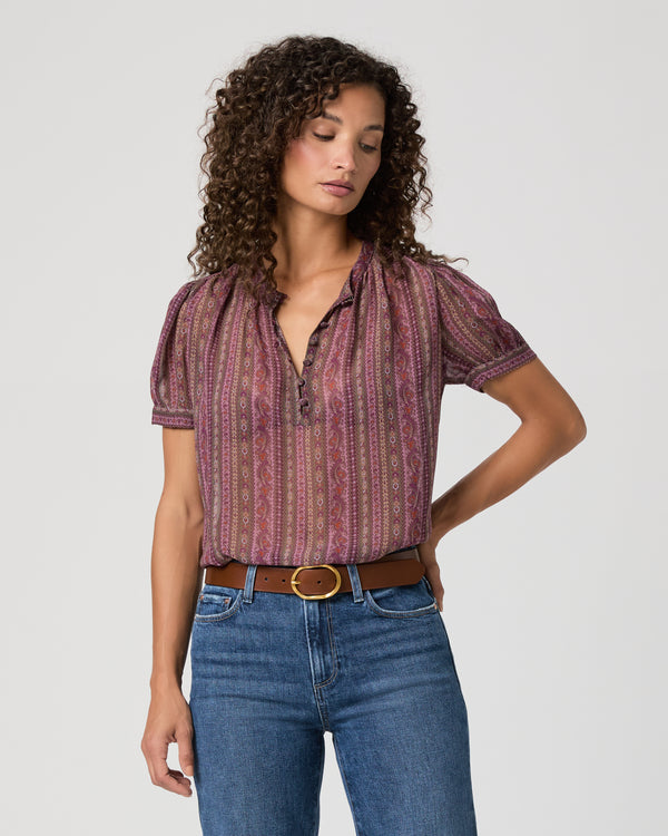 paige Marsala Blouse