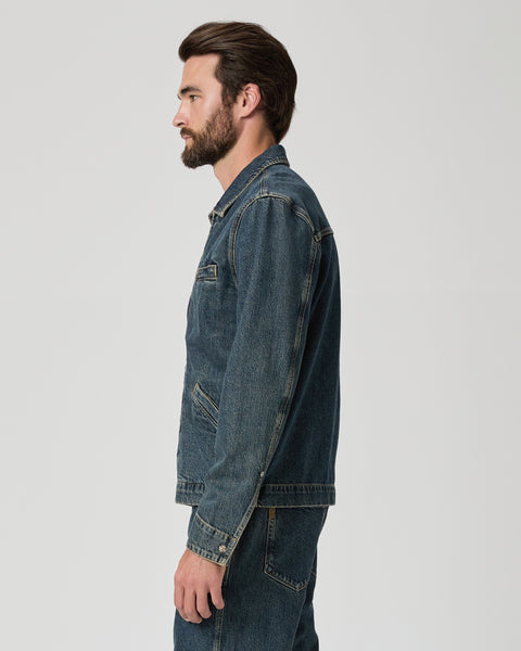 Paige Mauricio Denim Zip Up Jacket