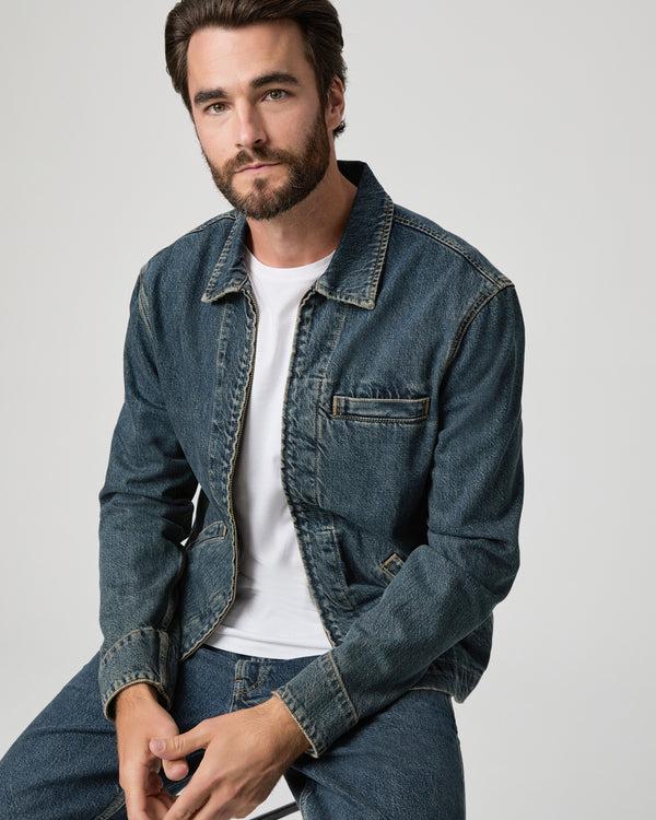 paige Mauricio Denim Zip Up Jacket