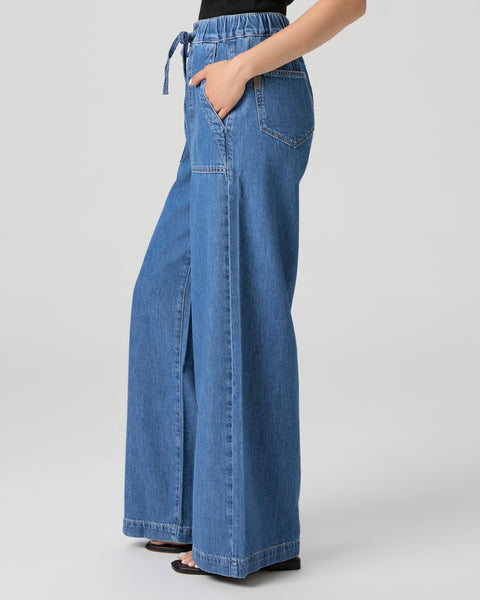Paige Rumi Petite 30" Wide Leg Pant