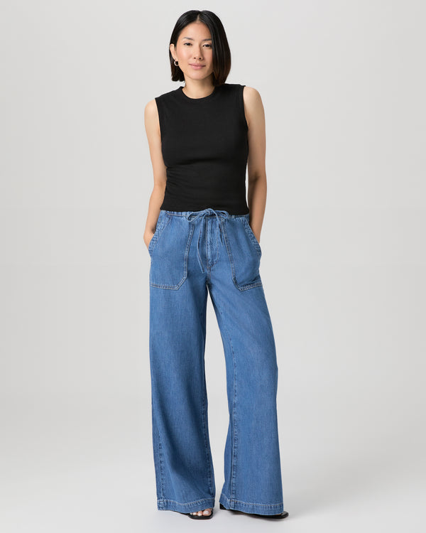paige Rumi Petite 30" Wide Leg Pant