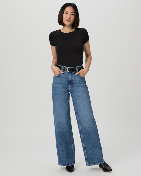 paige Sasha Petite 30" Wide Leg Jean