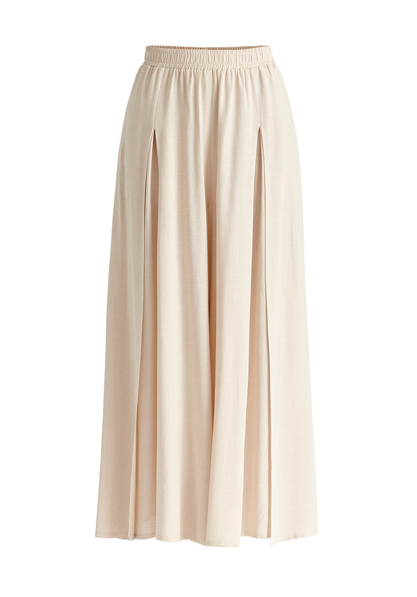 Paisie Flowy Palazzo Trousers With Open Front Splits