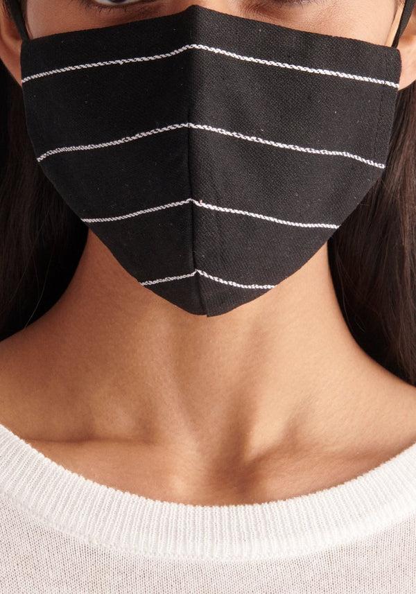 paisie Paisie Adjustable Face Mask in Black and White