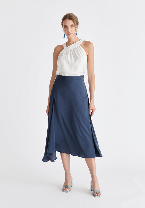 Paisie Asymmetric Hem Skirt