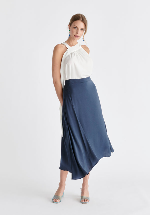 Paisie Asymmetric Hem Skirt