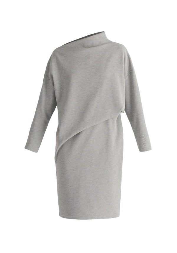 Paisie Asymmetric Neck Jumper Dress