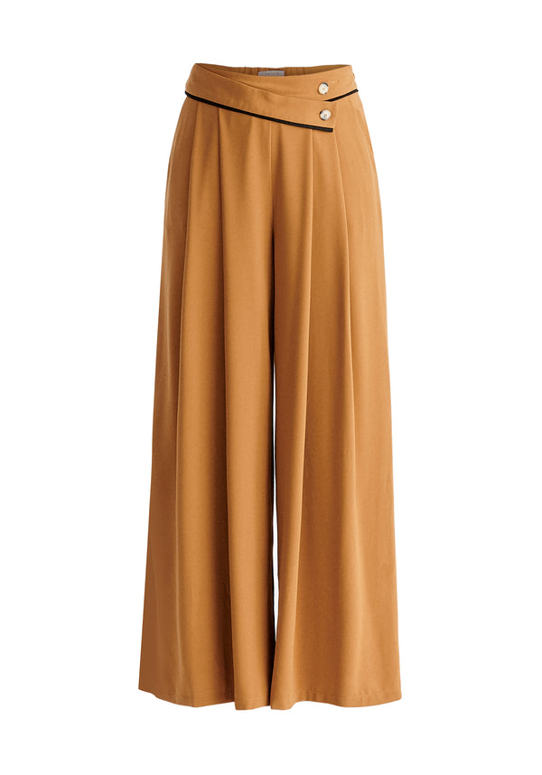 Paisie Asymmetric Waistband Trousers