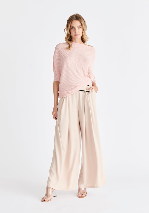 Paisie Asymmetric Waistband Trousers