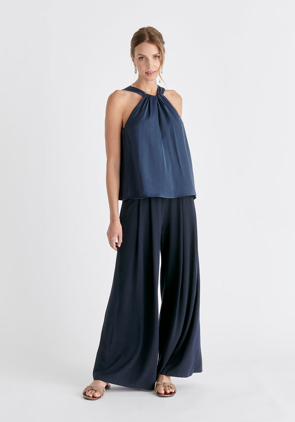 Paisie Belted Halterneck Blouse