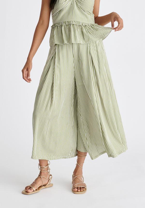 Paisie Belted Pleated Culottes