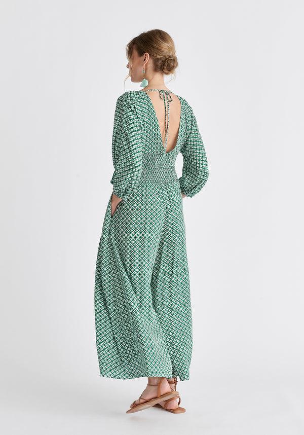 Paisie Boho V-Neck Jumpsuit