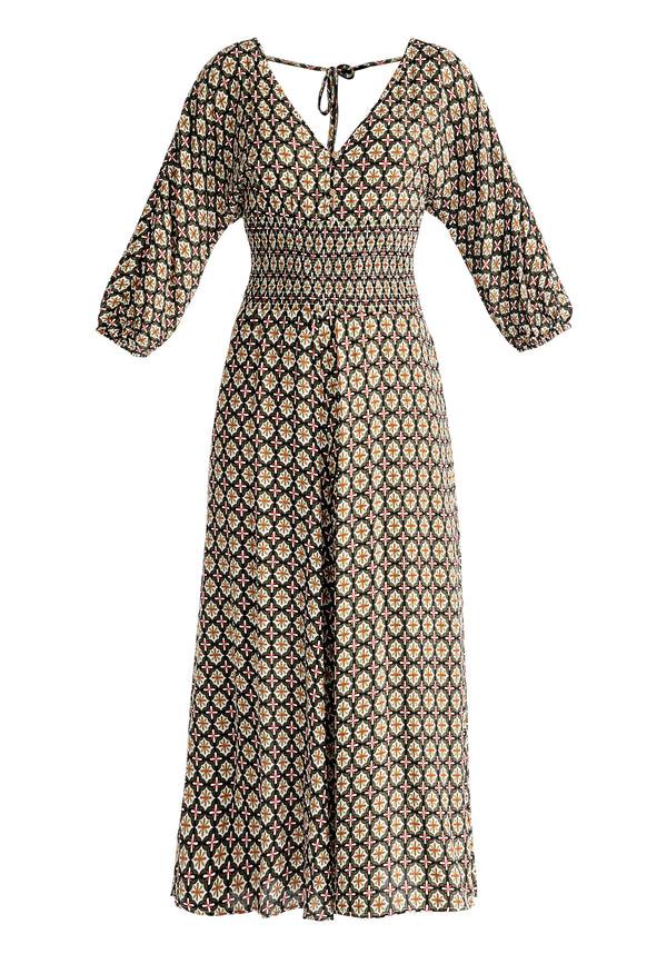 Paisie Boho V-Neck Jumpsuit