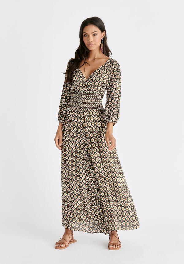 paisie Boho V-Neck Jumpsuit