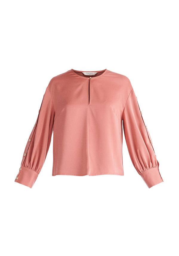 Paisie Button Sleeve Blouse