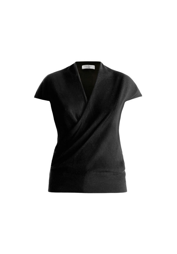 Paisie Cap Sleeve Wrap Top