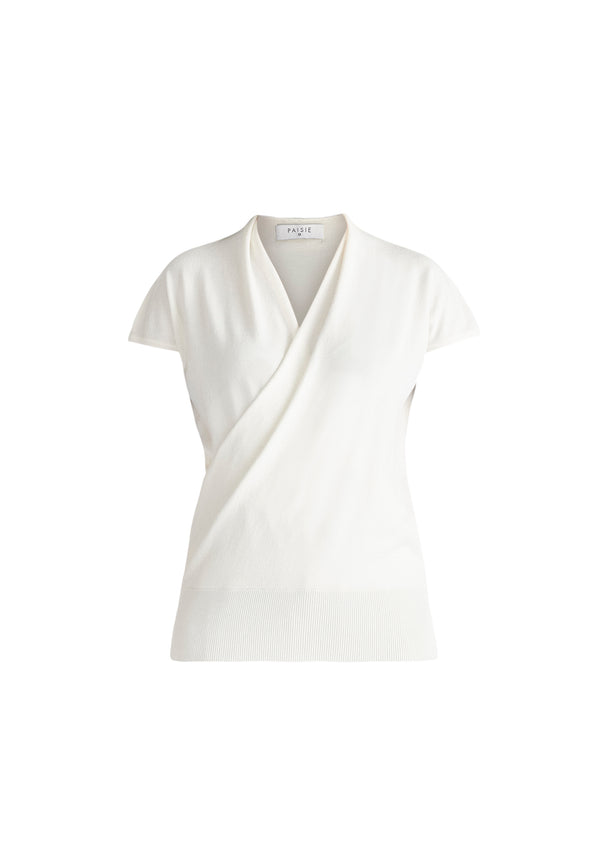 Paisie Cap Sleeve Wrap Top
