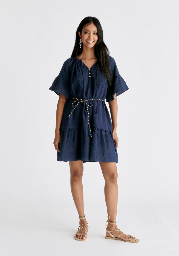 Paisie Cheesecloth Swing Dress