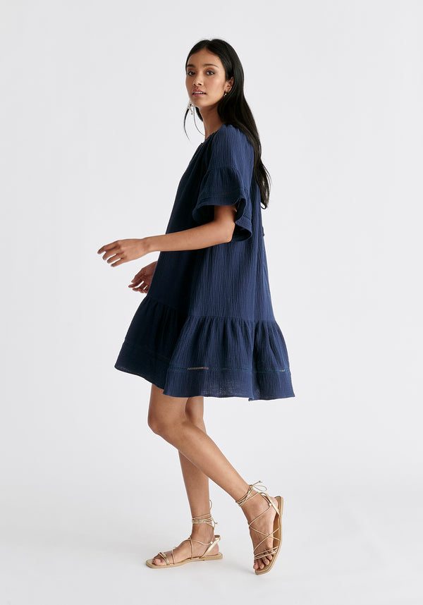 Paisie Cheesecloth Swing Dress