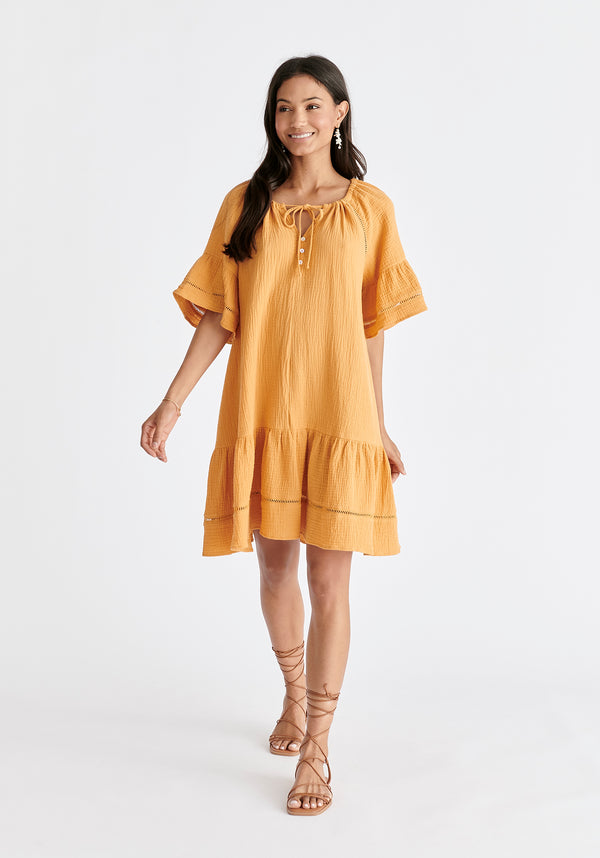 Paisie Cheesecloth Swing Dress