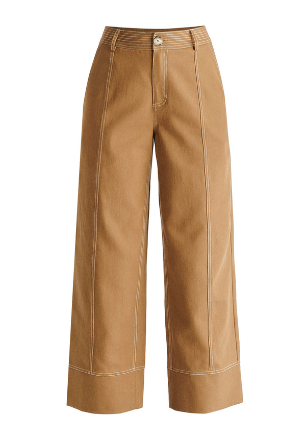 Paisie Chino Trousers With Contrast Stitching