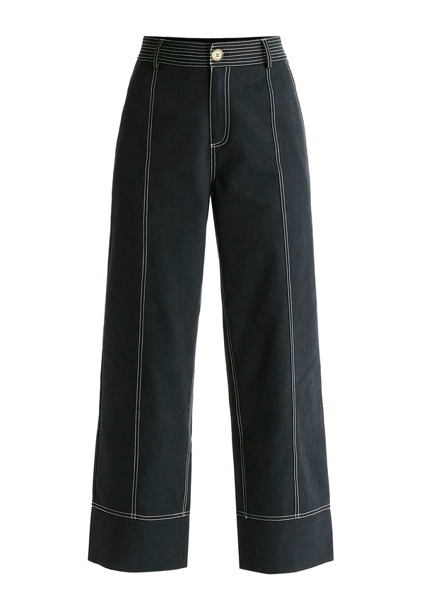 Paisie Chino Trousers With Contrast Stitching