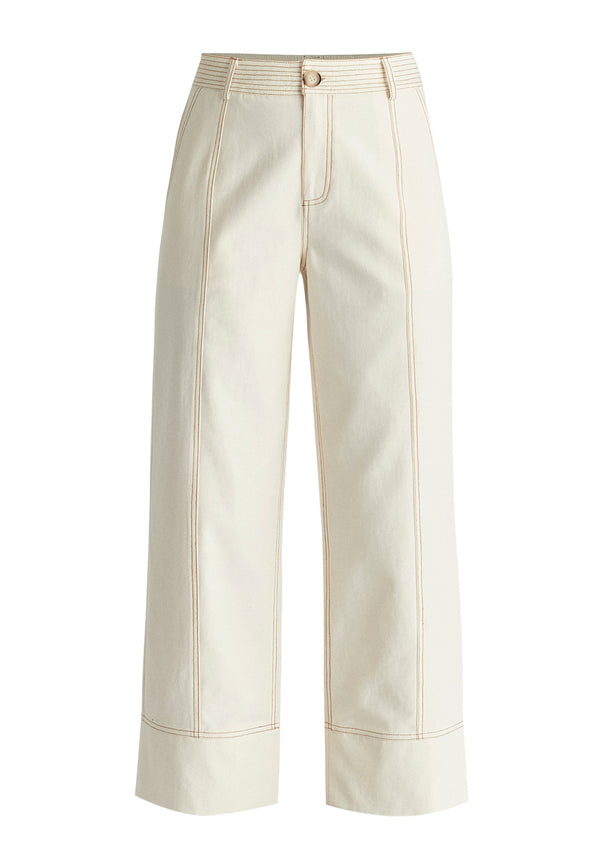 Paisie Chino Trousers With Contrast Stitching