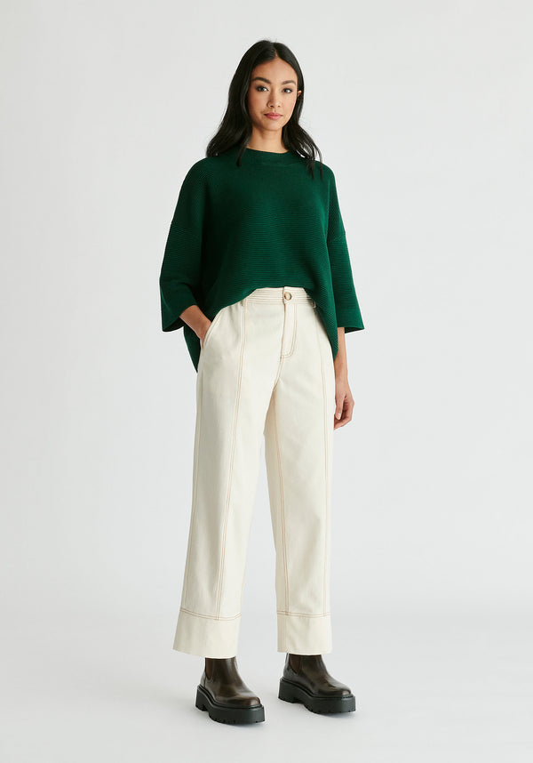 Paisie Chino Trousers With Contrast Stitching