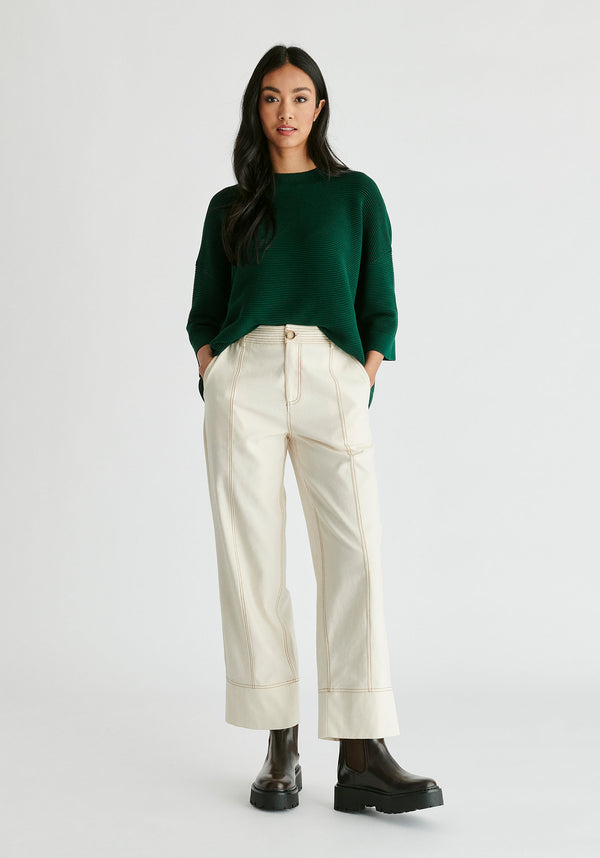 Paisie Chino Trousers With Contrast Stitching