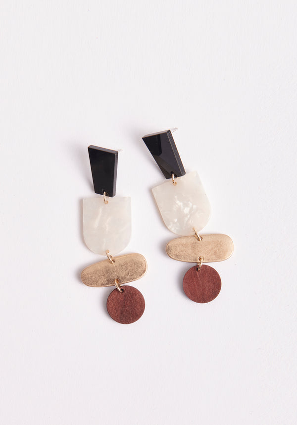 Paisie Dangling Geometrical Earrings