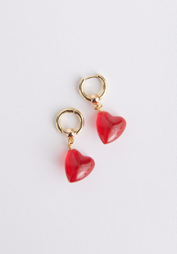 Paisie Dangling Heart Earrings