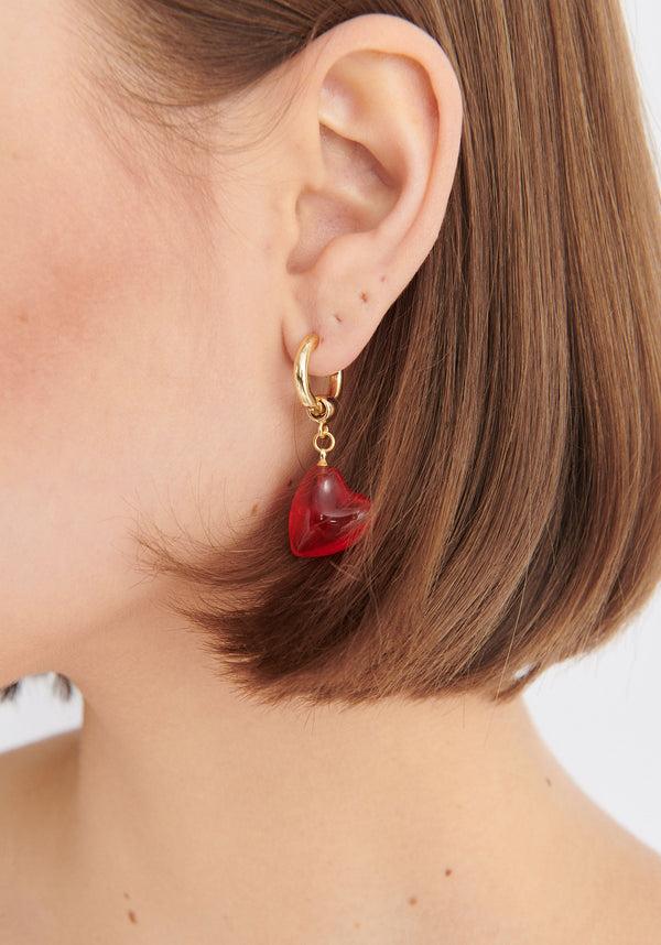 Paisie Dangling Heart Earrings