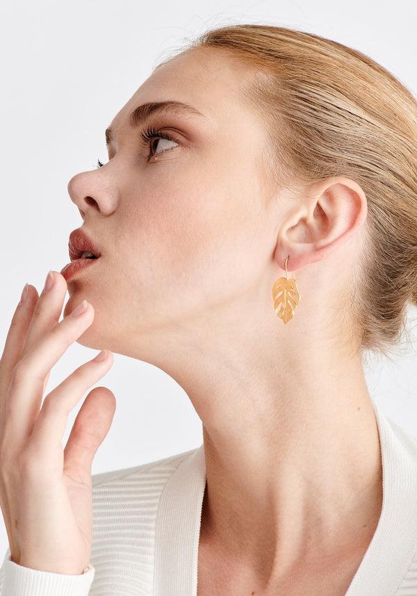 Paisie Dangling Leaf Earrings