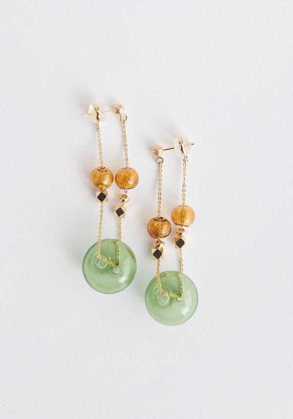 Paisie Double Chain Earrings