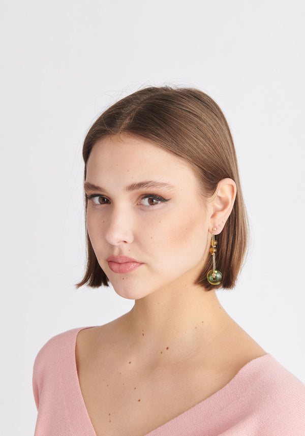 Paisie Double Chain Earrings