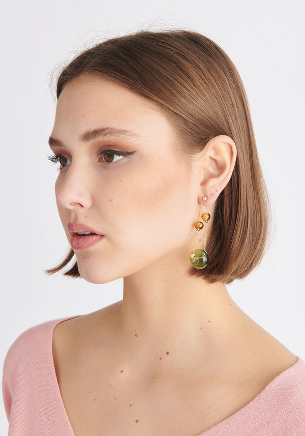 Paisie Double Chain Earrings