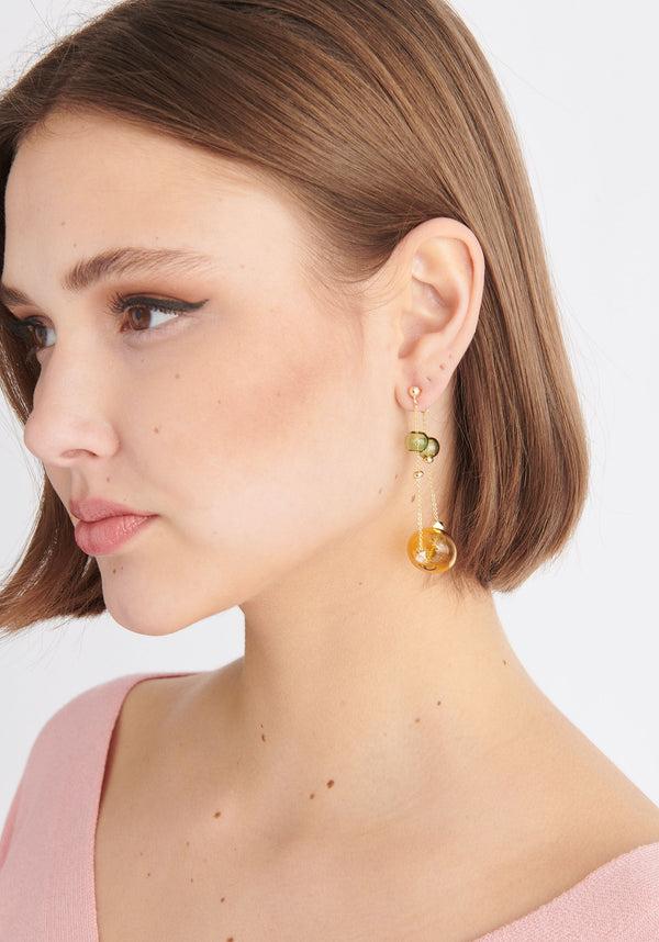 Paisie Double Chain Earrings