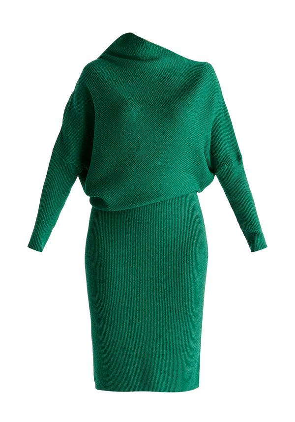 Paisie Draped Knitted Dress