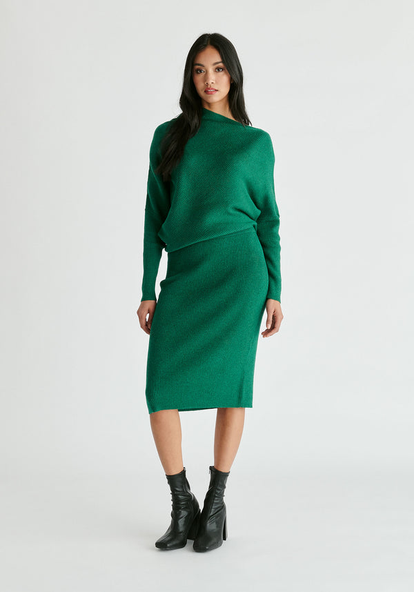 Paisie Draped Knitted Dress