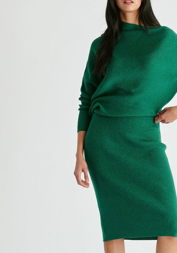 paisie Draped Knitted Dress