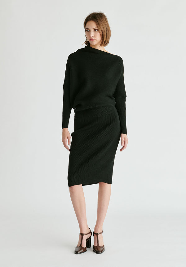 paisie Draped Knitted Dress