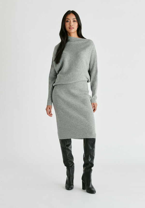 paisie Draped Knitted Dress