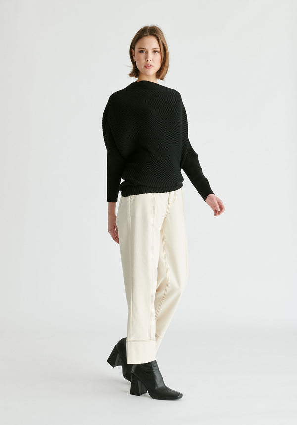 Paisie Draped Knitted Jumper